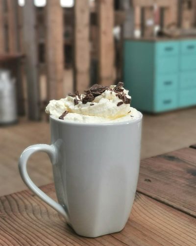 Hot chocolate with cream